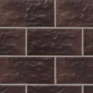 Клинкерная плитка Stroeher Kerabig KS 15 schokobraun рельефная, 302x148x12 мм