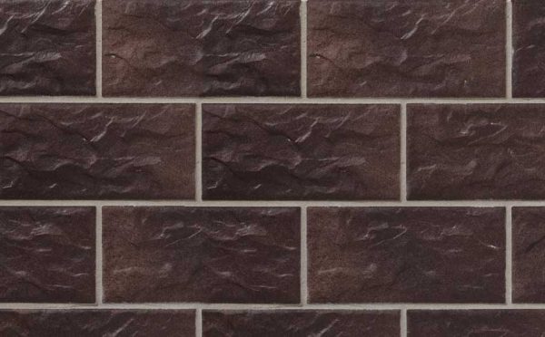 Клинкерная плитка Stroeher Kerabig KS 15 schokobraun рельефная, 302x148x12 мм