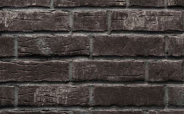Клинкерная плитка Stroeher Steinlinge 376 platinschwarz рельефная NF14, 240x71x14 мм