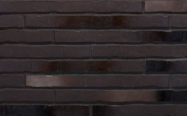 Клинкерная плитка Stroeher Riegel 50 453 silber-schwarz шероховатая, 490x40x14 мм