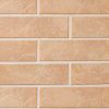 Клинкерная плитка Stroeher Keravette Shine 835 sandos рельефная NF8, 240x71x8 мм
