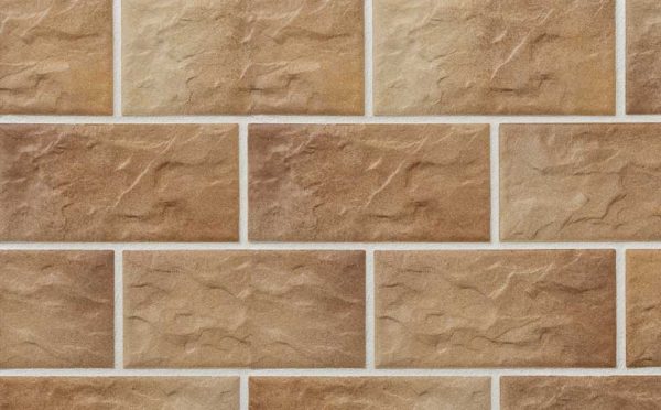 Клинкерная плитка Stroeher Kerabig KS 14 braun-bunt рельефная, 302x148x12 мм