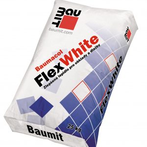 Тонкослойный эластичный плиточный клей Baumit Baumacol FlexWhite, 25кг