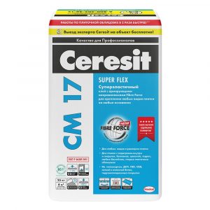 Универсальный эластичный клей для всех видов плитки Ceresit  СМ 117, 25кг
